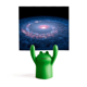 thumbnail image 1 of Nebulosas White Blue Planet Estante de notas, estante de ranas de animales de dibujos animados, 1 of 3