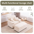thumbnail image 4 of 46.9-Inch Wide Single Sofa, Comfort Upholstered Recliner with Ottoman, Home Furniture , Comfortable Seating, Great Halloween Gift Idea, 4 of 6
