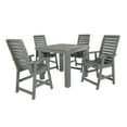 thumbnail image 4 of Highwood's 42" x 42" Square 5-pc Weatherly Dining Set - Counter Height, Outdoor, Eco-friendly, Synthetic Wood, 4 of 5