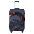 thumbnail image 2 of Goofa Fire Breathing Dragon Twilight Pattern Luggage Covers For Suitcase,Suitcase Cover Protector Fit 18-32 Inch Luggage-Large, 2 of 9