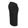 thumbnail image 4 of Lispipm Pregnant High Waist Skirt for Women Soft Solid Color Bodycon Skirt Fashion Maternity Clothes for Work and Shopping Black L, 4 of 6