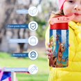 thumbnail image 5 of Scooby Doo Cartoon Kid's Insulated Water Bottle With Straw Vacuum Stainless Steel Cup Leak-Proof Toddler Thermoses Water Cup For Children, 5 of 8
