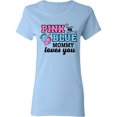 thumbnail image 3 of Inktastic Pink or Blue Mommy Loves You Women's T-Shirt, 3 of 5