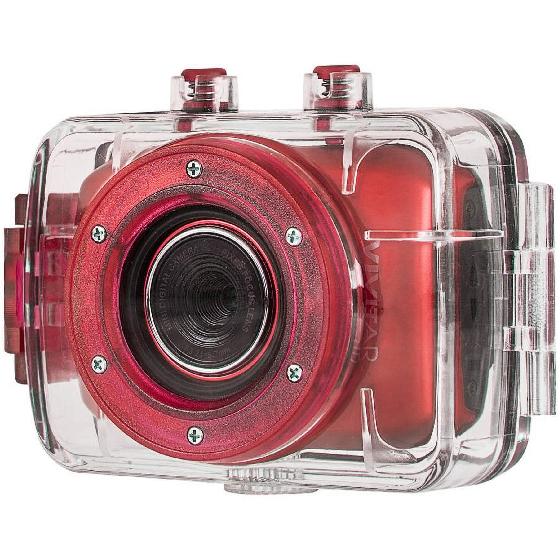 Vivitar 5.1MP HD ACTION CAMCORDER 720P, Red