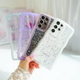 thumbnail image 5 of Compatible with Samsung Galaxy S23,Cute Kawaii Bling Sparkle Glitter Frame Shape Soft Silicone Shockproof Protective Phone Case Cover for Women Girls Purple, 5 of 9