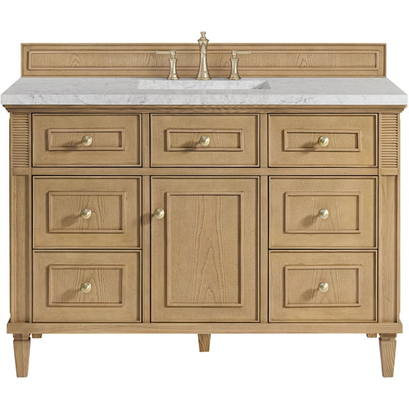 James Martin Vanities 424-V48-LNO-FEJP Lorelai 48" Free Standing Single Basin Hardwood