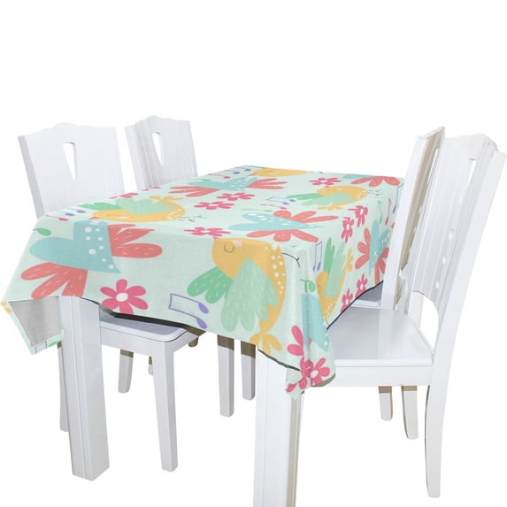 POPCreation Singing Bird Tablecloths Love Heart Table Top Decoration 60x104 inches