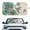 Mandala Hummingbird, variant on KUIFORTI Palm Tree Car Windshield Sunshade Foldable Car Windshield Sun Shade Cover, 66.53" x 34.44" Front Window Heat Insulation Protection, for Auto Sedan, SUV Accessories
