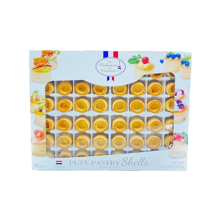 La Boulangerie Des Gourmets Puff Pastry Shells Buttery and Slightly Sweet 96 Count 20.32 oz La Boulangerie Des Gourmets Puff Pastry Shells Buttery and Slightly Sweet 96 Count 20.32 oz