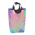 thumbnail image 2 of LNWH Laundry Basket, Modern Colorful Tropical Plants Foldable Laundry Hamper With Handles Waterproof, 50L Large Capacity, 2 of 6