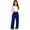 Blue, variant on Mercatoo Girls Oversized Wide Leg Sweatpants Kids Baggy Swea𝐭 Pants Drawstrin𝐠 Waist Color Block Straight Leg Track Pants Trousers