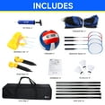thumbnail image 5 of GSE Games & Sports Expert Recreational Portable Badminton Volleyball Net Combo Set. Including Net,Volleyball,4 Badminton Rackets, 3 Birds and Carry Bag for Park,Backyard,Lawn, 5 of 8