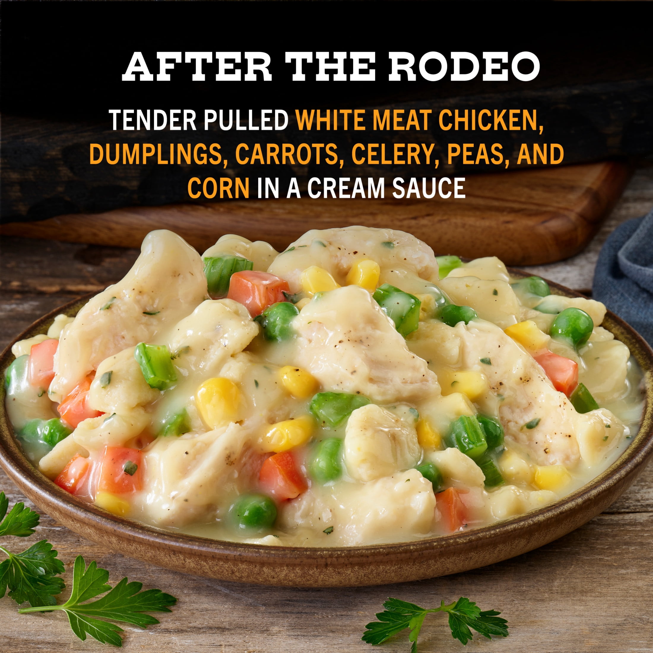 Yellowstone Chicken and Dumplings Frozen Meals for One, Microwave Meal Protein Dinner 15 oz