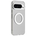 thumbnail image 4 of ELEHOLD Case for Google Pixel 9 Pro XL Magnetic Shockproof Case Slim Matte Transparent Rugged Cover, Skin Friendy Feel, Compatibel with MagSafe, White, 4 of 7