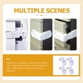 thumbnail image 4 of Miangastore Drawer Door Latch White 4Pcs 2.8X2.8X1.6In, 4 of 8