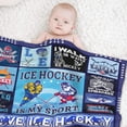 thumbnail image 4 of Hockey Gifts, Ice Hockey Blanket for Teen Boys Girls, Gifts for Hockey Lovers Birthday,Soft Warm Ice Hockey Throw Blanket for Kids Couch Noon Break Blanket ，Hockey Lovers Room Decor (40"×30"-XS), 4 of 6