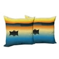 thumbnail image 6 of Ambesonne Nature Throw Pillow Cover 2 Pack, Sunset at Lake Fishing, 18", Orange Blue, 6 of 6
