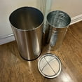 thumbnail image 3 of FixtureDisplays® Stainless Steel Trash Can Garbage Bin Disposal Can 15343, 3 of 4