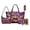 Purple-Witch Red Panda Pumpkin, variant on Kuiaobaty Yorkshire Terrier Print Handbag and Wallet Set for Women Pumpkin Print Tote Bag with Wristlet Wallet Lightweight Underarm Bag Lip Holder for Halloween, Blue