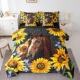 thumbnail image 1 of YST Galloping Horse 7-Piece Comforter Set, Animal Theme, Vintage Farmhouse Style, Full, 7 Count, 1 of 4