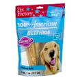 Pet Factory 100% Beefhide Assorted Flavors Medium Rolls Dog Chews (4 ...