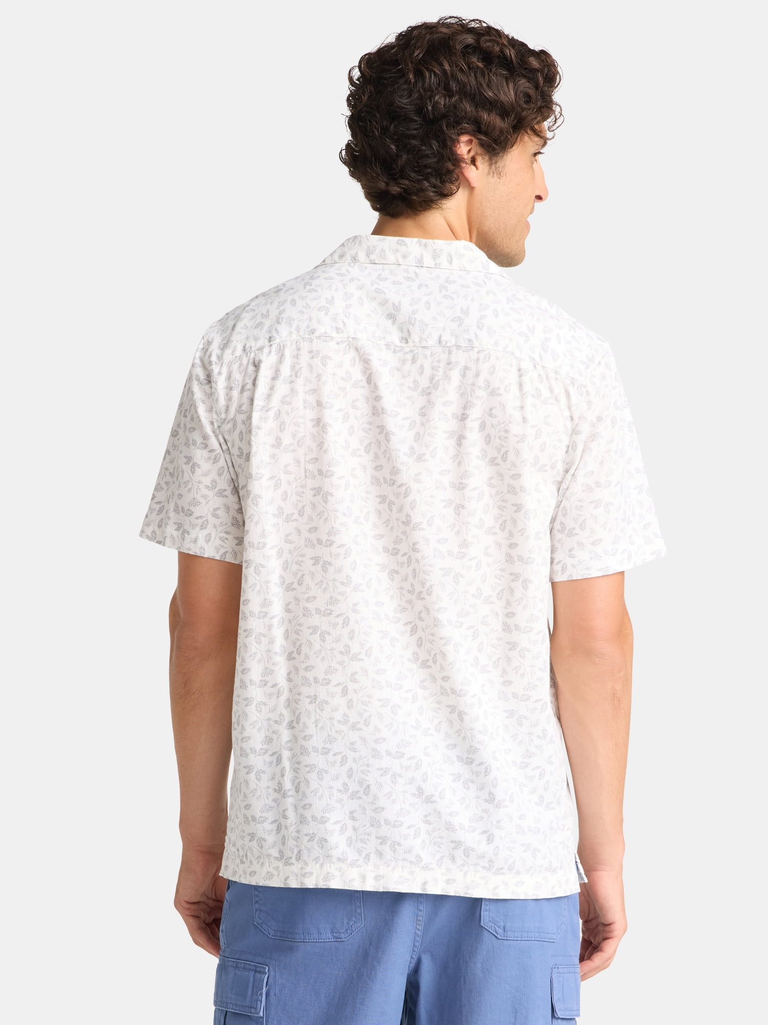 George Men's Linen-Blend Shirt, Sizes S-3XL