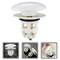 thumbnail image 2 of 4 Pcs White Bathroom Sink Drain Plug Stopper Anti-Clogging Wash Basin Core Bounce Up Drain Filter Shower Sink Ceramic Drain Plug, 2 of 12