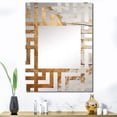 thumbnail image 1 of Designart "Abstract Gilded Woodland Beauty woodland" Abstract Oversized Wall Mirror - Modern Abstract Bathroom Decorative Wall Mirror - Multiple Color Options, 1 of 6