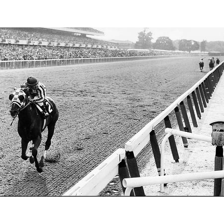 - Laminated Poster Secretariat Wins At Belmont Poster Art Great American Horses Artwork Poster Print 24 x 36