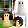 thumbnail image 6 of Halloween Glowing Ghost Candy Bowl Ghost Treat Buckets Trick Or Treat Packaging Porch Ornaments Kids Gift Decor, 6 of 10