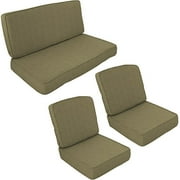 Delahey Solid Khaki Cushion Set 3-piece