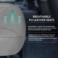 thumbnail image 3 of For 2007-2017 Jeep Wrangler JKU 4 Door FH Group Faux Leather Custom Fit Car Seat Covers - Front Seats Solid Gray, 3 of 5