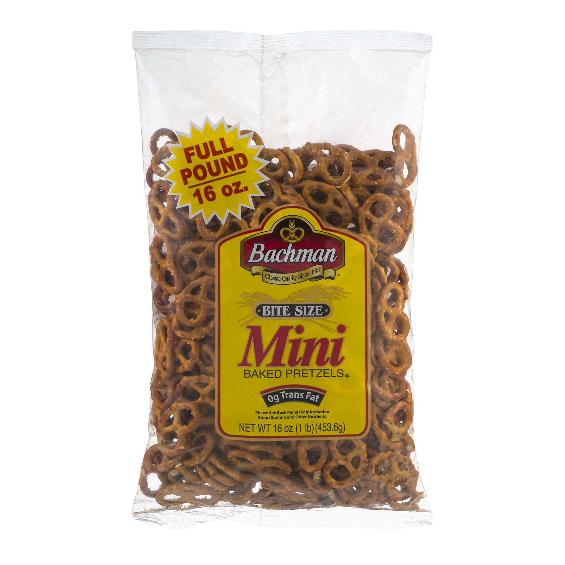 Bachman Bite Size Mini Baked Pretzels 16 oz - Walmart.com - Walmart.com