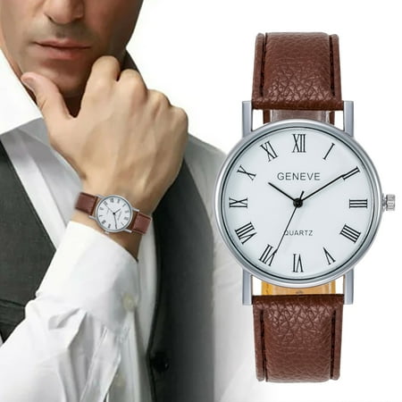 

WANYNG Fashion Simple Fashion Strap Men s Student Business Casual Fashion Trend Gift Watch One Size