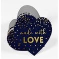 thumbnail image 3 of Inkdotpot Pack Of 100 Made With Love Wedding Favor Paper Tags Craft Real Gold Foil Hang Tags, 3 of 6