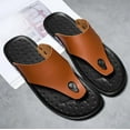 thumbnail image 5 of Sandals On Clearance, Summer Sandals Men Summer Flip Flop Beach Slipper Comfortable T-Strap Open Toe Slipper Mens Sandals, 5 of 5