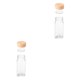 thumbnail image 1 of Bearachild Glass Spice Jar Empty Square Seasoning Condiment Household Tool Restaurant Bottle Picnic Cooking Pepper Barbecue Storage 120ml 2piezas, 1 of 6