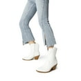 thumbnail image 4 of Women's Western Ankle Booties - Pointed Toe Cowgirl Boots with Low Heel Comfortable Pull-On Design for Casual Wear, 4 of 5