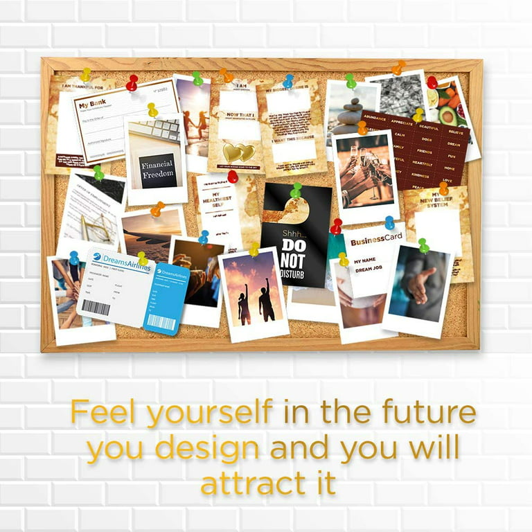 Magnificent 101 Vision Board Kit - Create A Board of Your Ambitions with +60 Vis