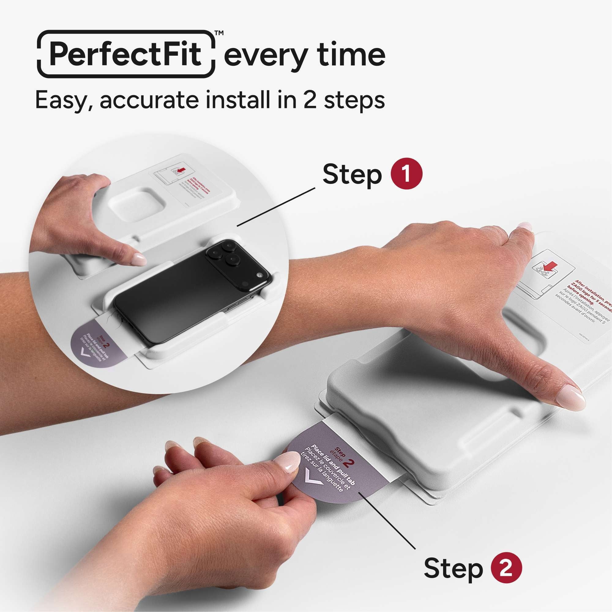 ZAGG InvisibleShield – Apple iPhone 17 Pro Glass Shield Clear Screen Protector, PerfectFit™ Installation, 3x Stronger Glass, Impact & Scratch Protection