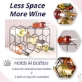 thumbnail image 3 of Botellero Gusto Nostro Countertop para 14 botellas, metal negro, 3 of 9