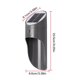thumbnail image 5 of Aplique de pared LED Luz de energía solar Lámpara automática de inducción impermeable al aire libre, gris, luz blanca 6500K Noticed HA001300-01B, 5 of 6
