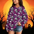 thumbnail image 4 of Grblisyd Cute Hoodies for Teen Girls Halloween Trendy Oversized Long Sleeve Hooded Sweatshirts Fashion Casual Outfits Fall Winter Clothes, 4 of 5