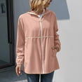 thumbnail image 3 of Vedolay Casual Jackets for Women Oversized Fringe Casual Jacket Long Sleeve Casual Jackets,Red M, 3 of 5