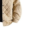 thumbnail image 4 of Kalauyu Mens's Quilted Lightweight Puffer Jacket Long Sleeve Casual Cardigan Padded Coat for Autumn Winter, 4 of 5