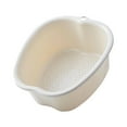 thumbnail image 3 of Lavabo para pies, bañera para pies con orificio para colgar, bañera para pedicura y masajes. Beige, 3 of 9