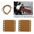 thumbnail image 3 of ZOUSSIQI Handlebar Wraps, 2PCS Motorcycle Leather Handlebar Hand Grip Covers with Strap Motorcycle Heated Grip Pads Modification Accessories(Yellow) CA919-29466, 3 of 9