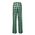 thumbnail image 6 of CHICVOMEY Pajama Pants for Women with Drawstring Plaid Loose Fit Lounge Sleep Bottom Wide Leg Pj Pants for Women, 6 of 6