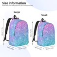 thumbnail image 4 of Rocae Multicolor Glitter for Durable Canvas Backpack Leisure Large Bag Travel Rucksack Multi-function Backpack Medium, 4 of 8