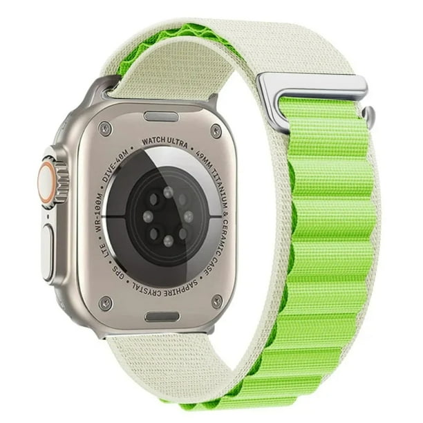Correa De Nylon Alpine Unisex M / L 38 / 40 / 41 mm Para Apple Watch Ultra Compatible Con Serie 8 / 7 / 6 / 5 / 4 / 5